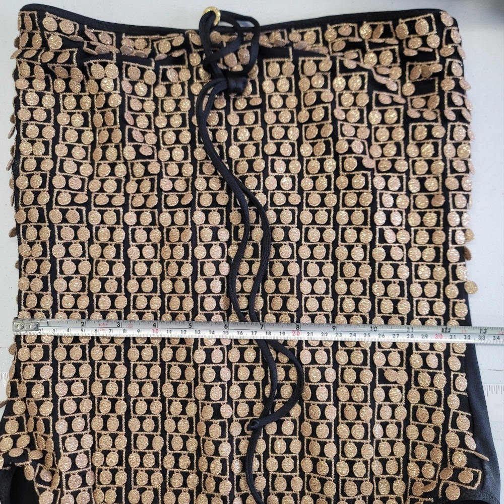 Hanne Bloch convertible  Black and Gold pompom Swimsuit - Picture 12 of 15